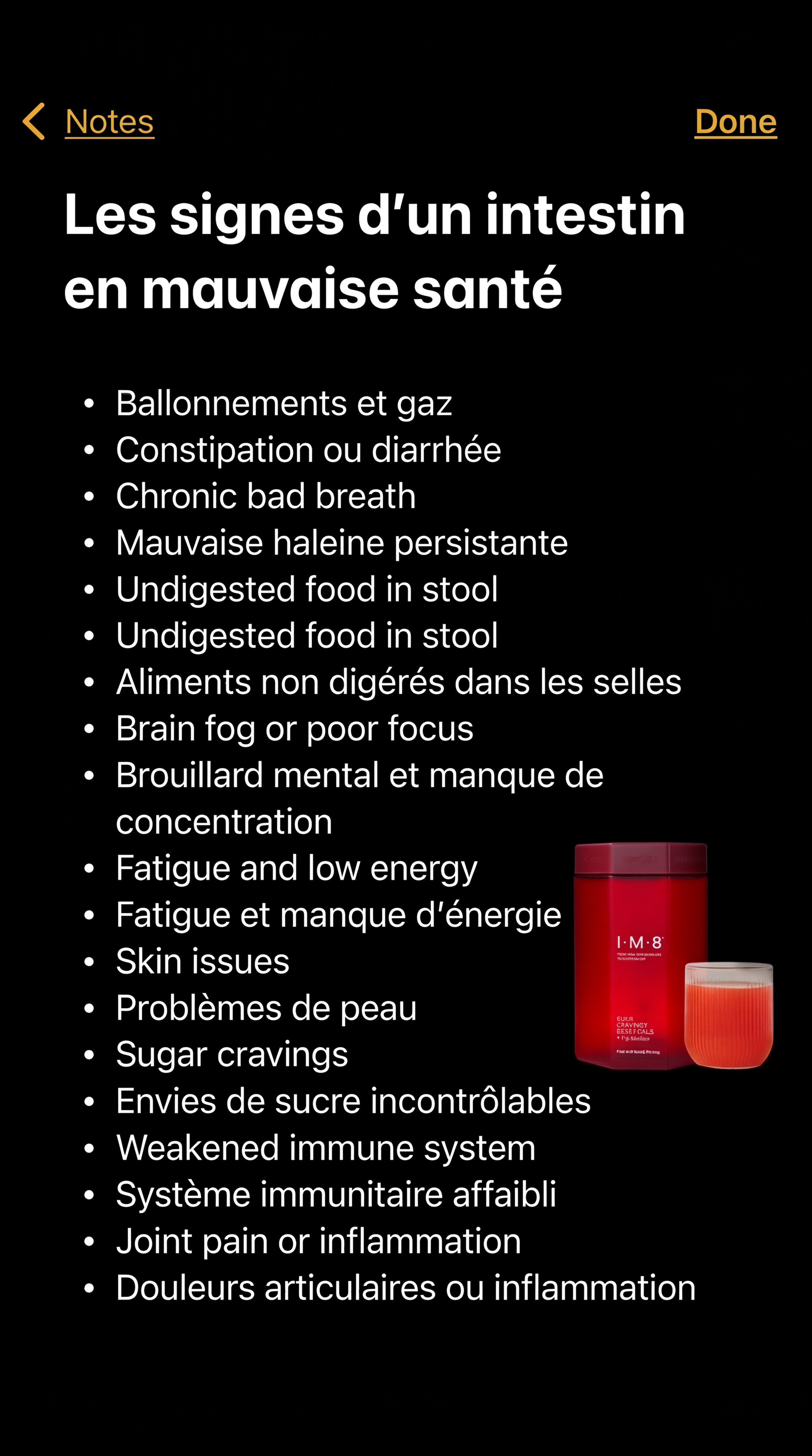 IM8 Health Global Facebook ad