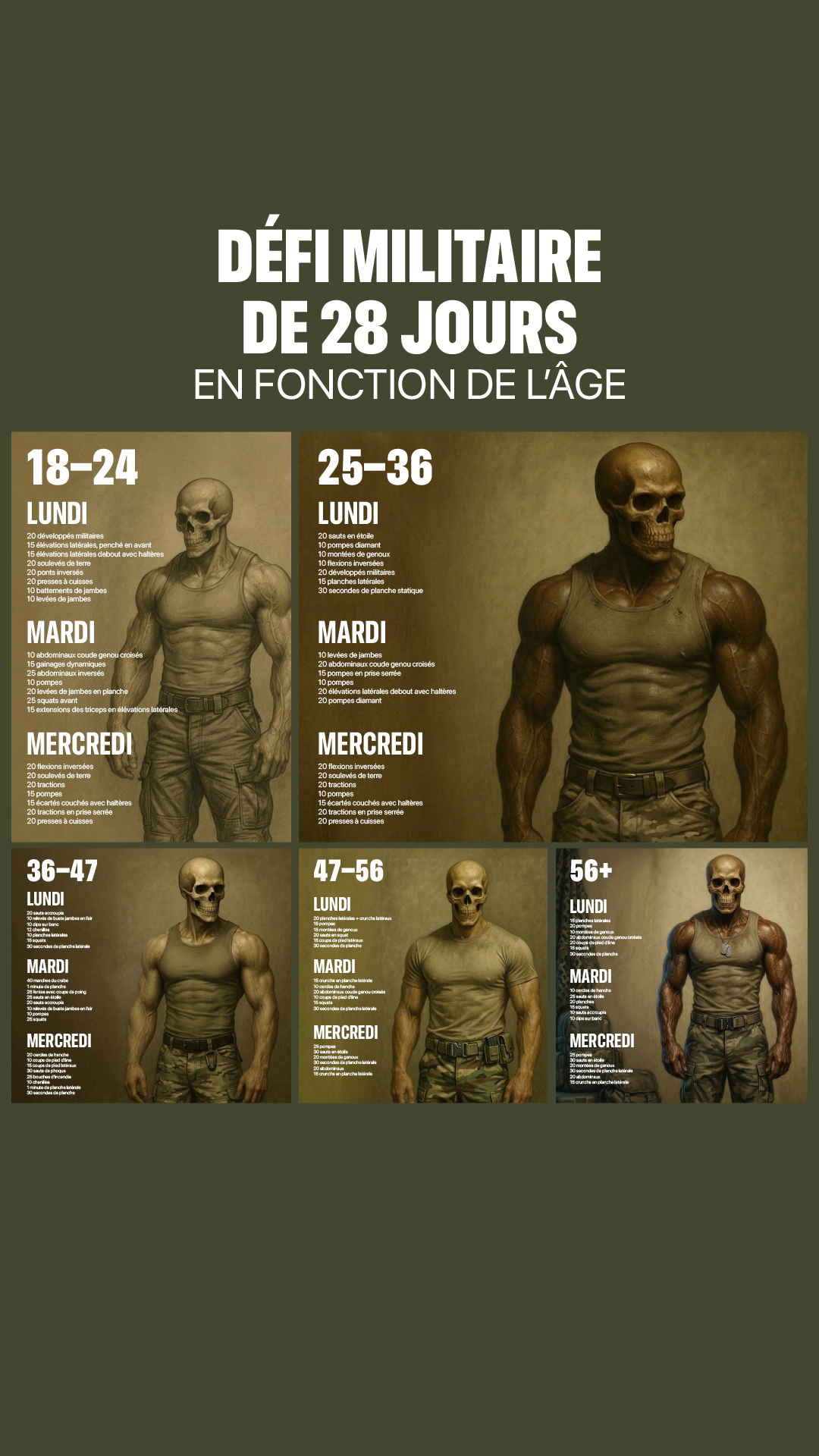 21 Day Calisthenics Challenge Facebook ad