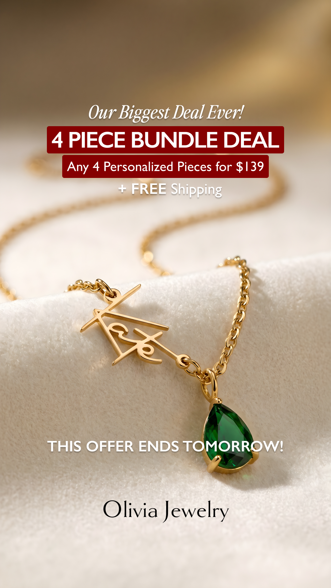 Olivia Jewelry Facebook ad