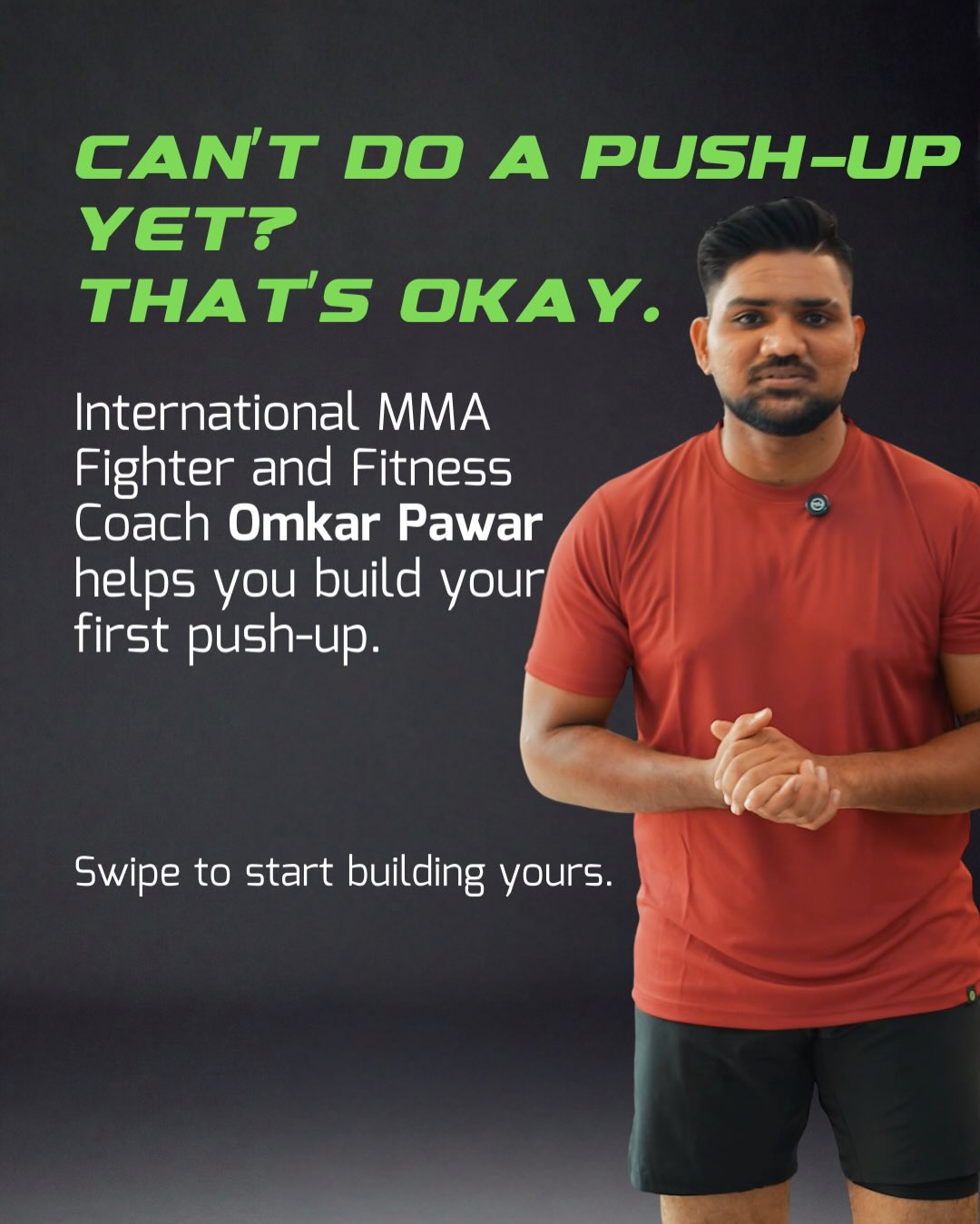 SweatHeads Facebook ad: Most people fail at push-ups because they start…
