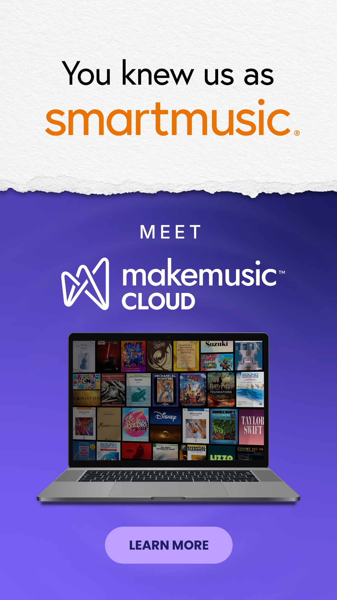 MakeMusic Cloud Facebook ad