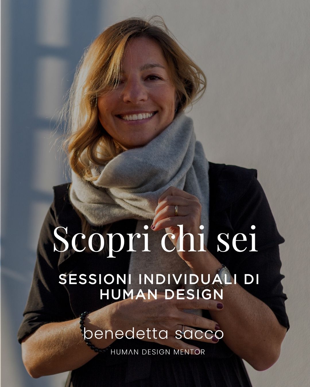Benedetta Sacco Human Design Mentor Facebook ad: Comprenditi Meglio