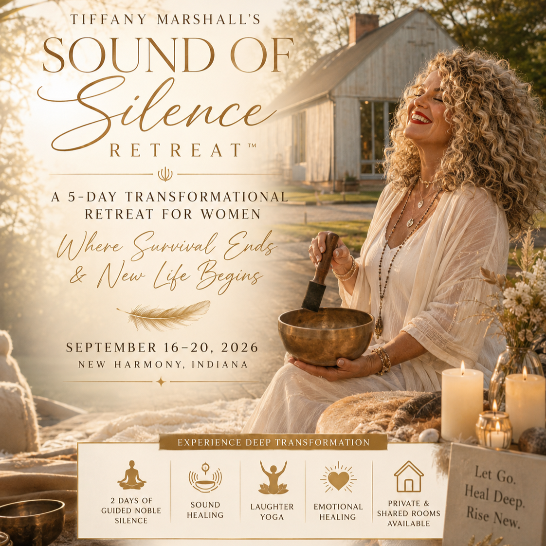Tiffany Marshall Facebook ad: A Silent Retreat That Changes Your Life