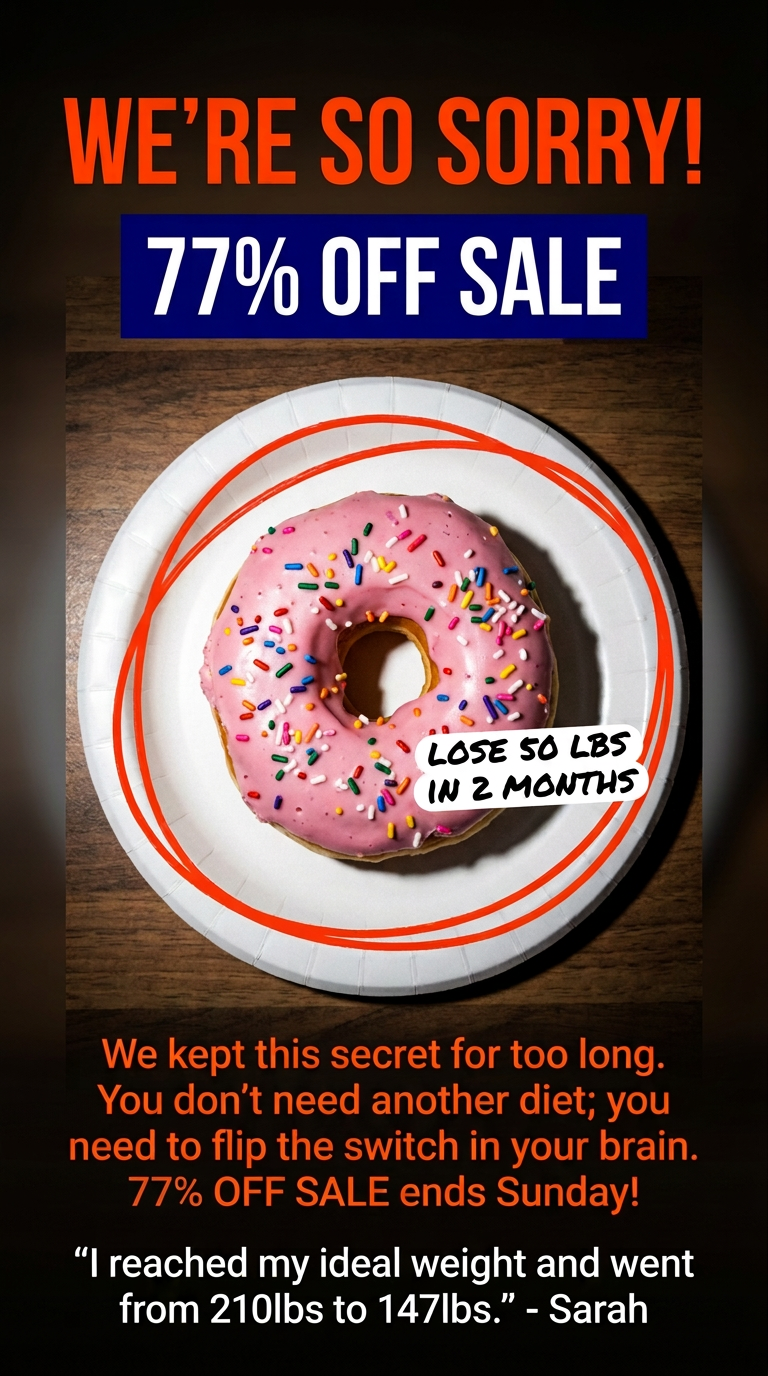 Kure: Weight Loss Hypnotherapy Facebook ad