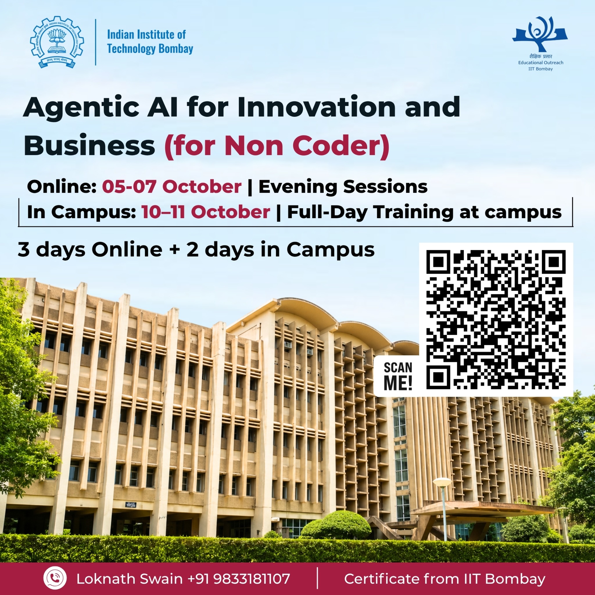 AI Mastery Mentor Facebook ad: IIT Bombay's AI Agent training for non coder