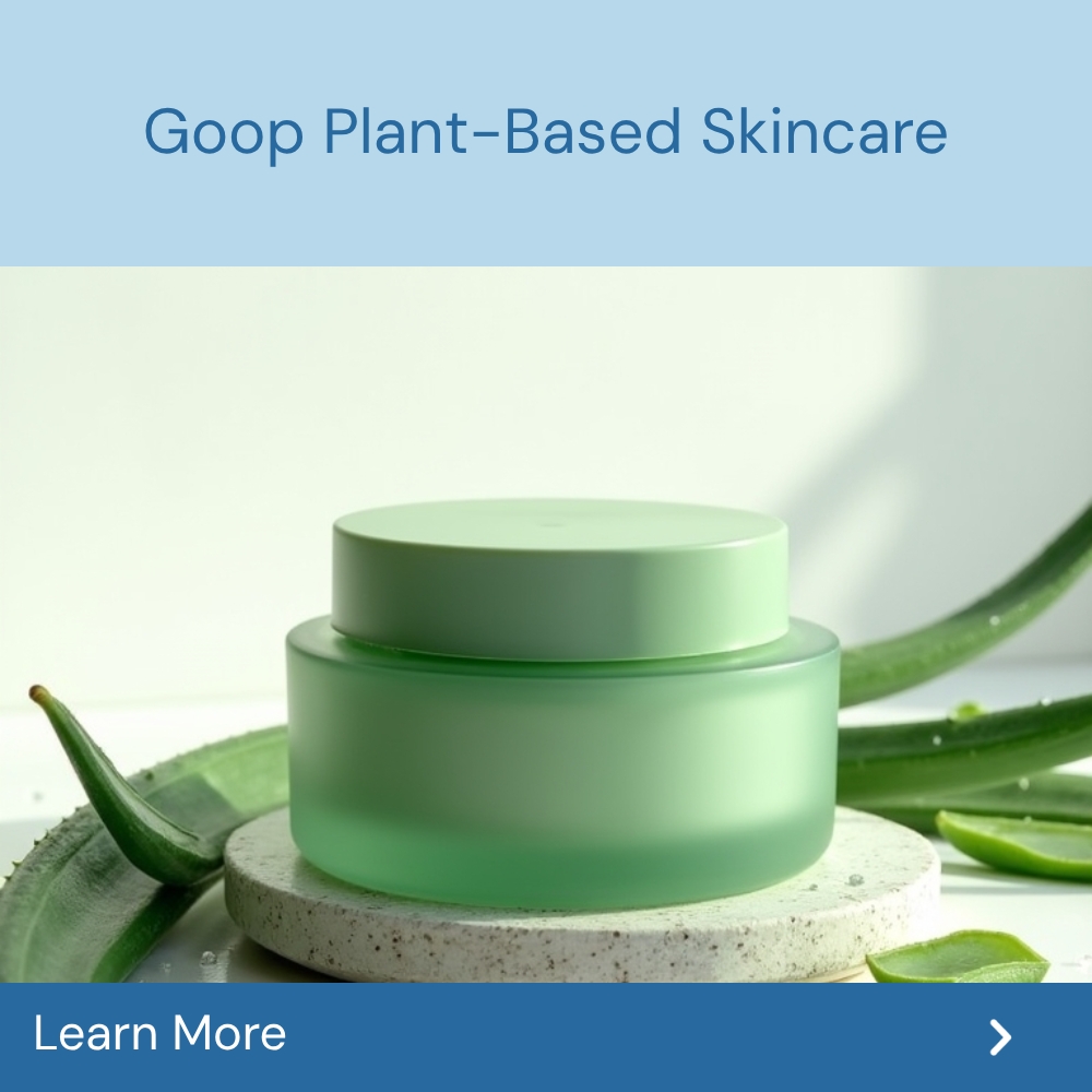 SearchLynk Array Facebook ad: Get To Know Goop’s Green Skincare Essentials.