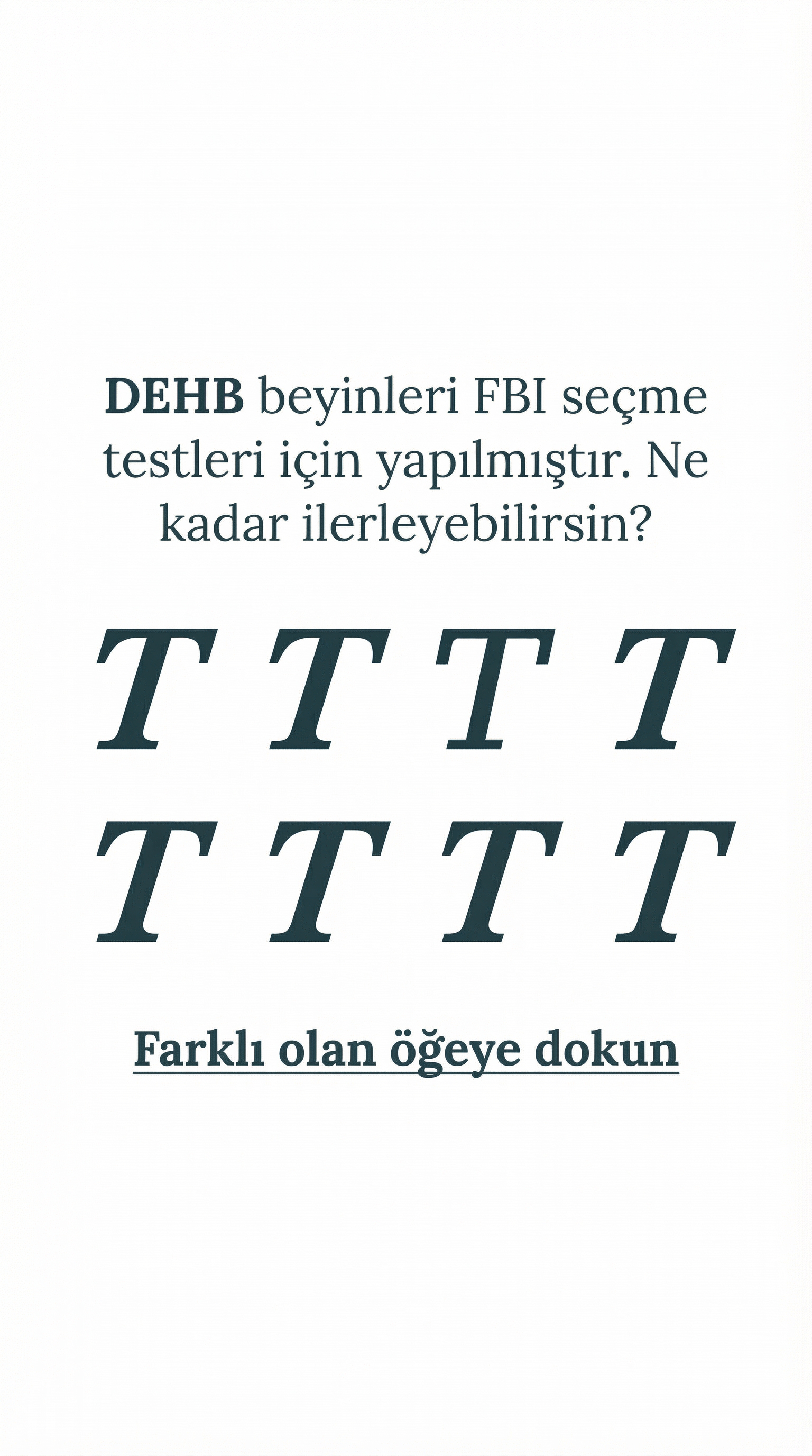International Brain Test Facebook ad