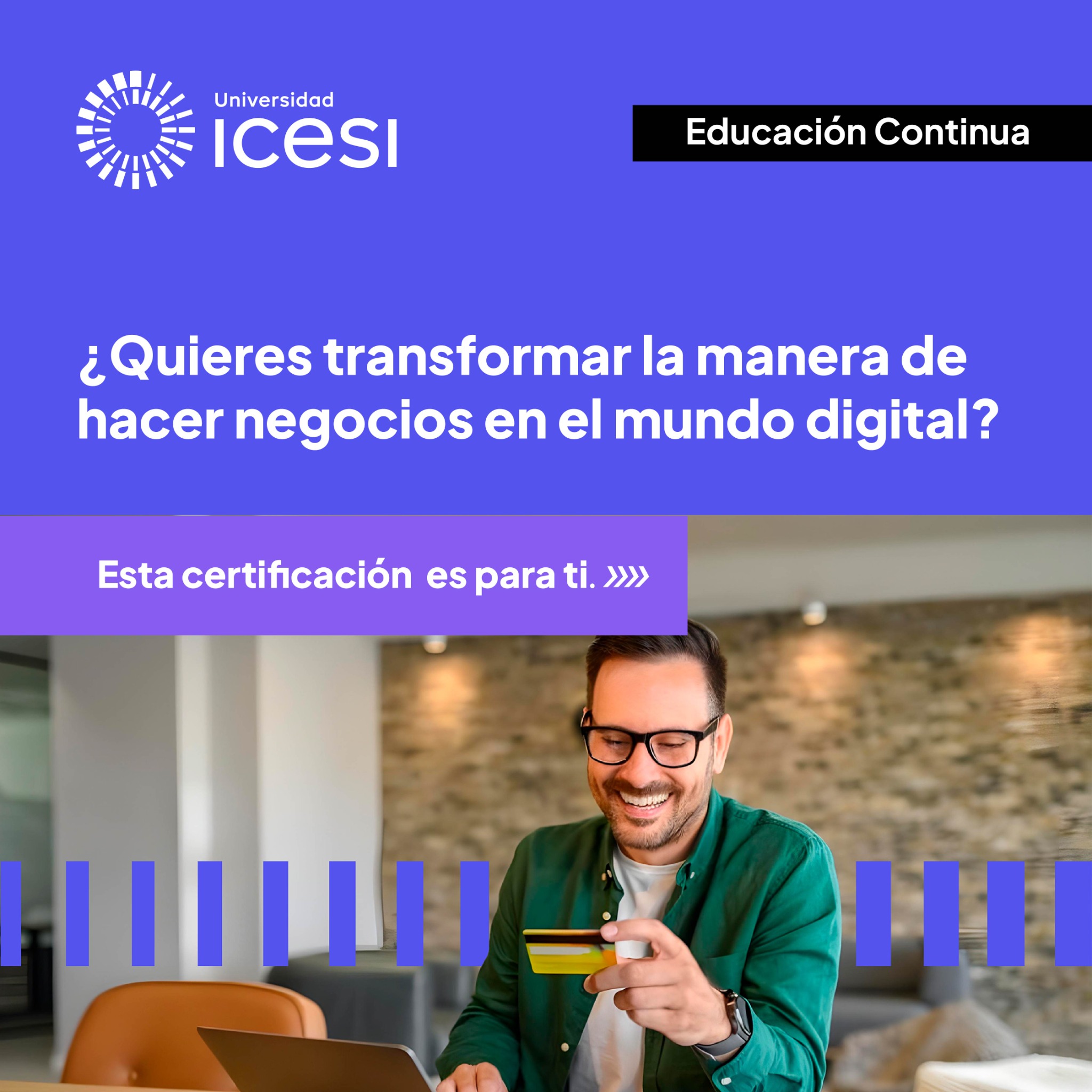Educontinua Icesi Facebook ad: Domina el ecommerce y convierte lo digital en…