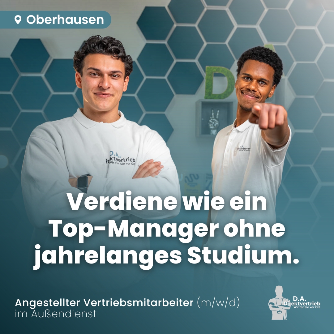 D.A.Direktvertrieb Facebook ad: Dein neuer Job als Vertriebsmitarbeiter (m/w/d) im…