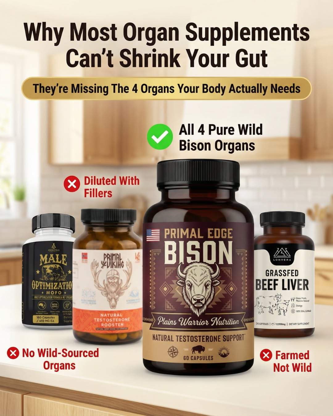 Men's Wellness Secrets Facebook ad: The only supplement that works