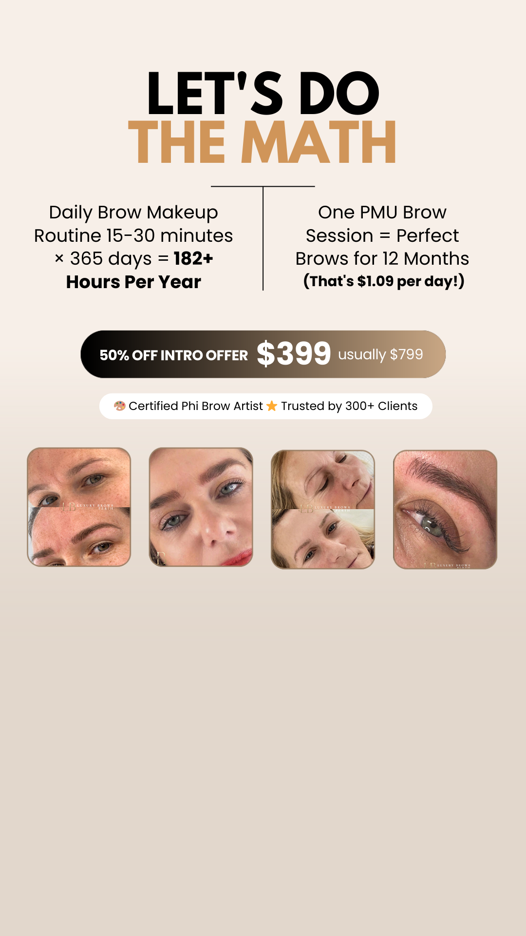 Luxury Brows Perth Facebook ad