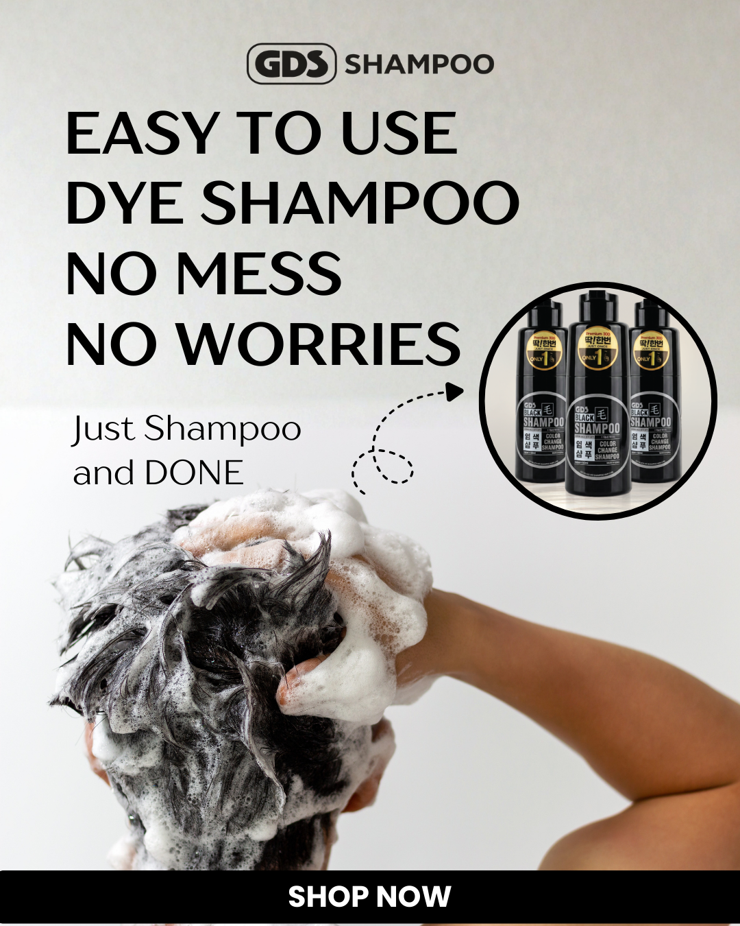 GDS Shampoo Australia Facebook ad: FREE SHIPPING Aus Wide