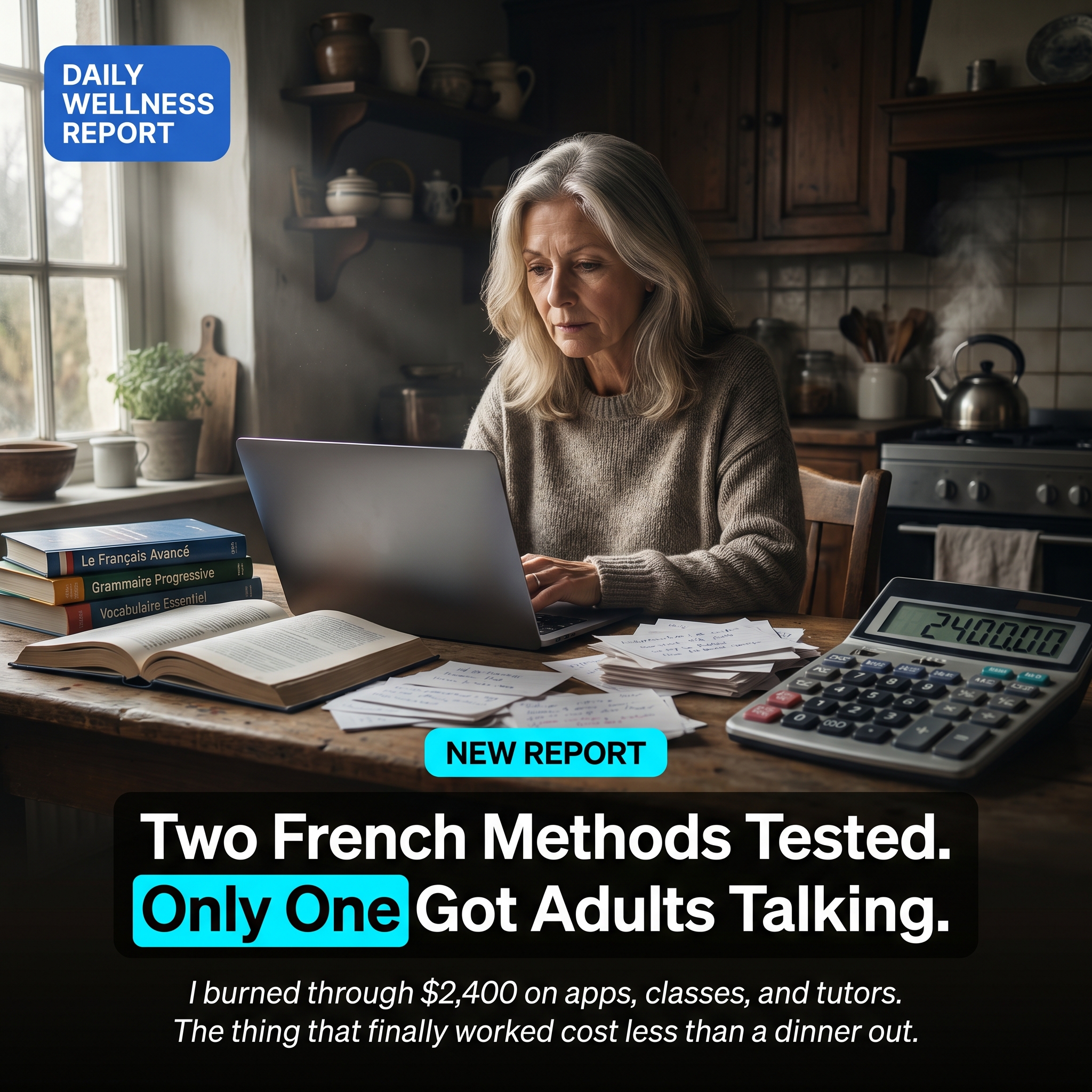 Huha Bele Facebook ad: Two French Methods Tested. Only One Got Adults Talking.