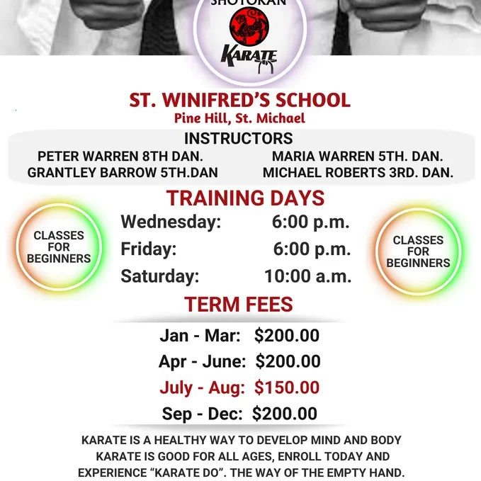 Ursuline Convent Karate Club -UCKC Facebook ad