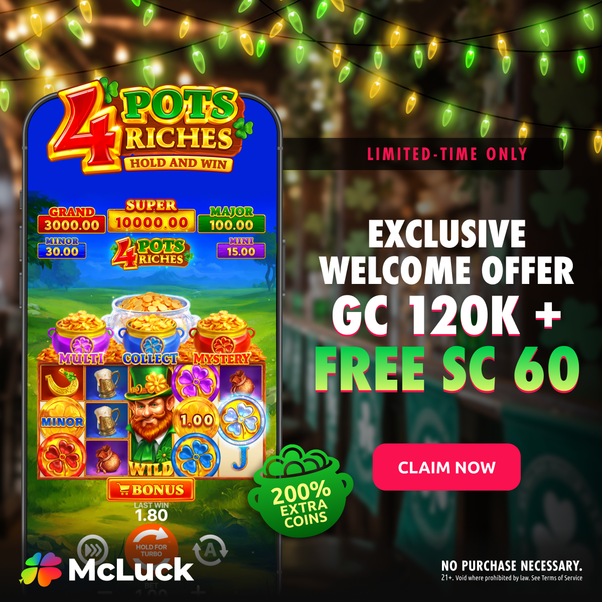 McLuck.com Facebook ad