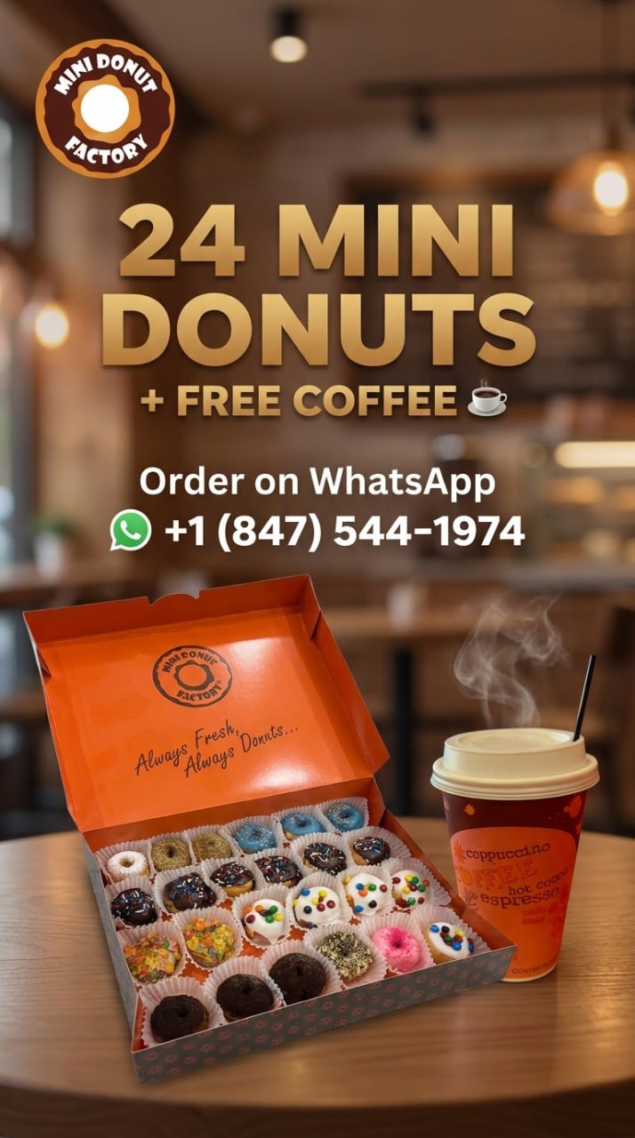 Mini Donut Factory Facebook ad: Custom Donuts For Your Wedding
