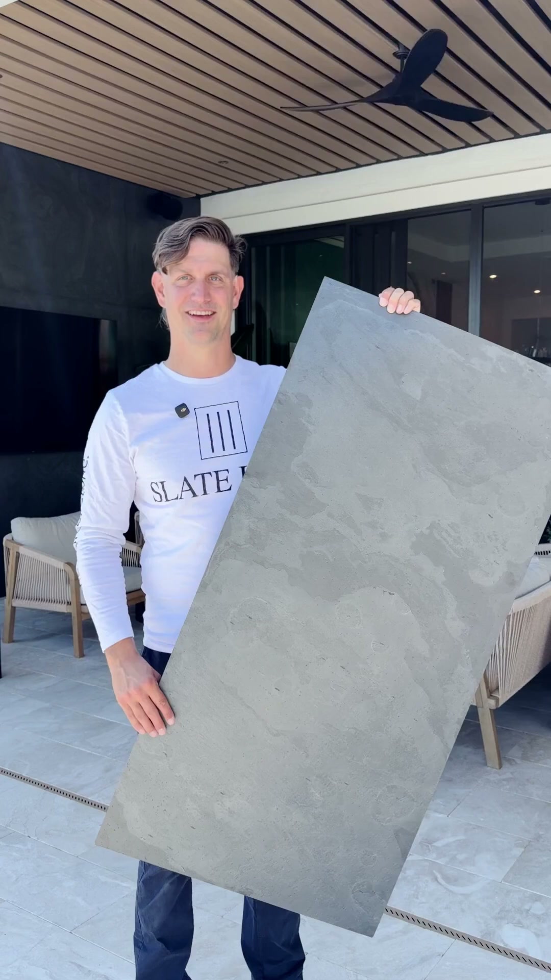 Slate Lite Facebook ad: Real Stone Terrace Walls