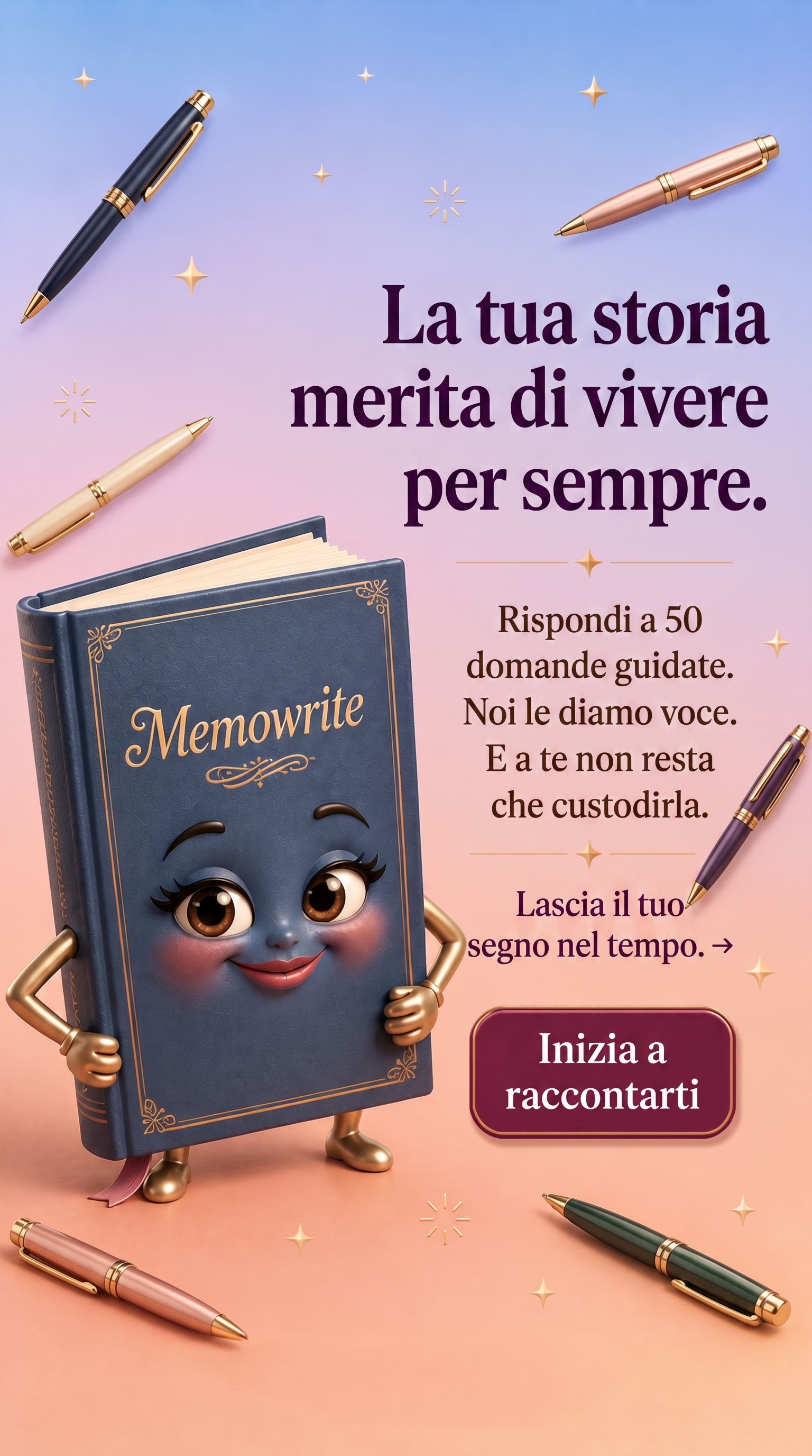 Memowrite Facebook ad