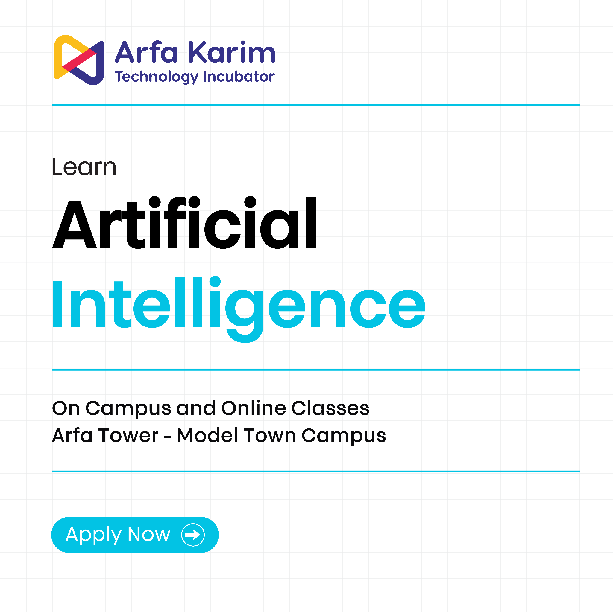 Arfa Karim Technology Incubator Facebook ad