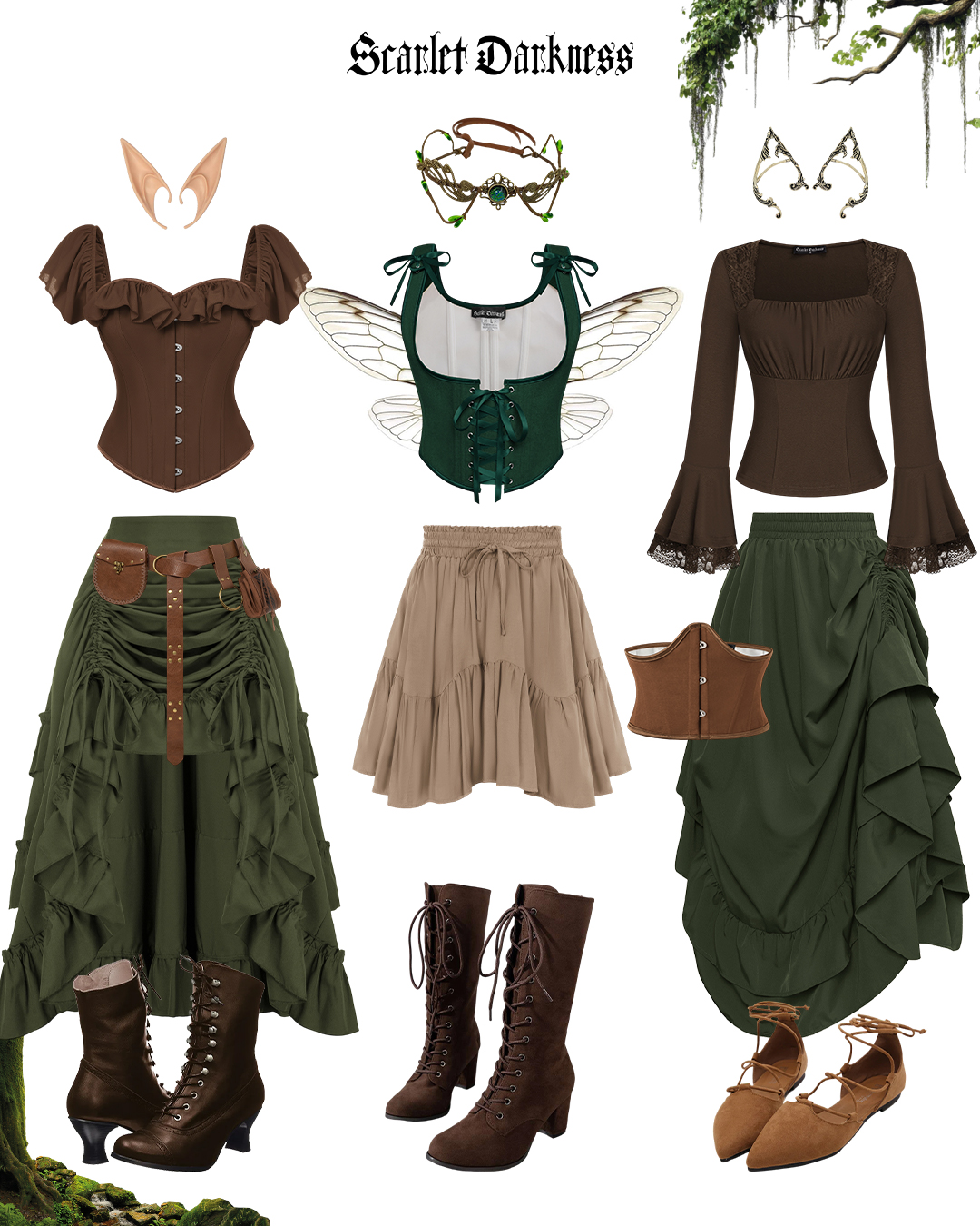 Scarlet Darkness Facebook ad: Outfit stress off.