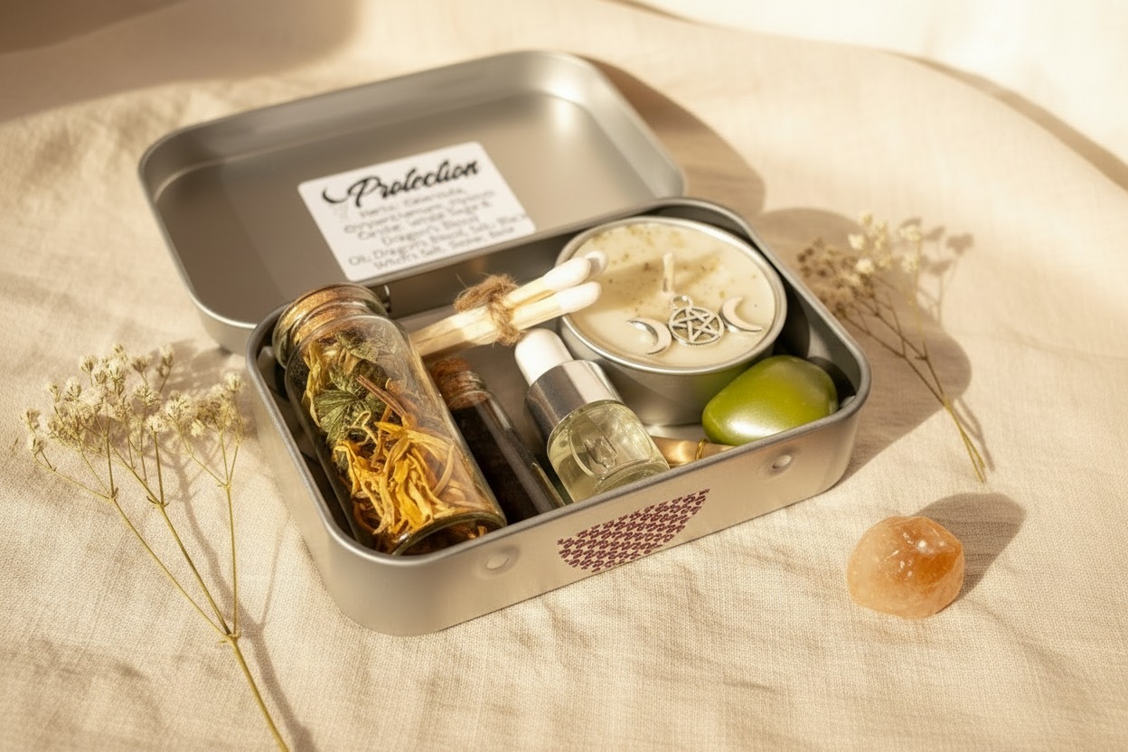 Jessica Jensen Facebook ad: Mini Self-Care Ritual Kit - Protection