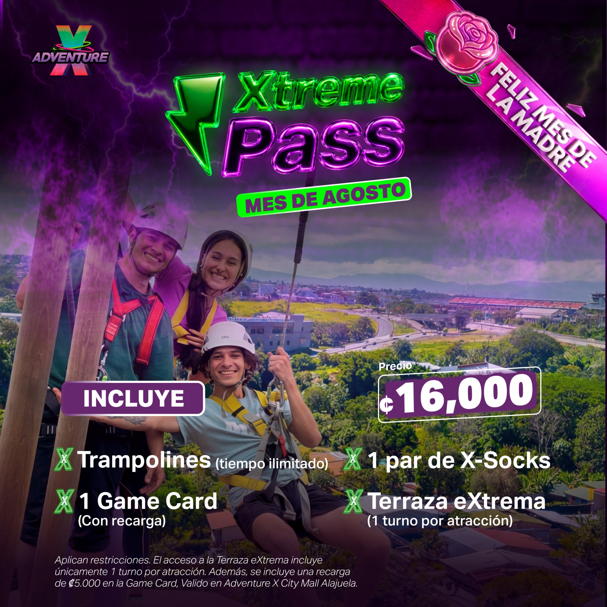 Adventure X Costa Rica Facebook ad