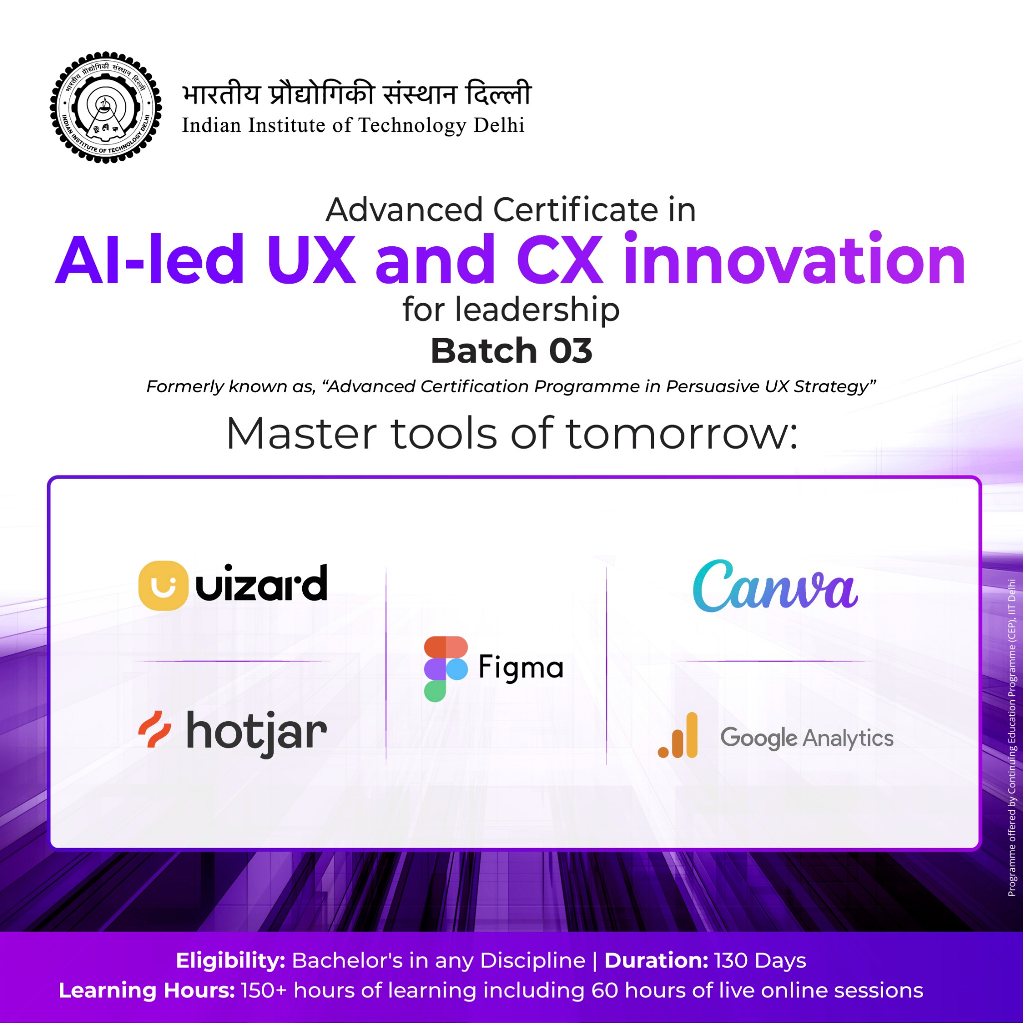 IIT Delhi Advanced Certificate in AI-Led UX & CX Innovation For Leadership Facebook ad: IIT Delhi Advanced Certificate in AI-Led UX And CX…