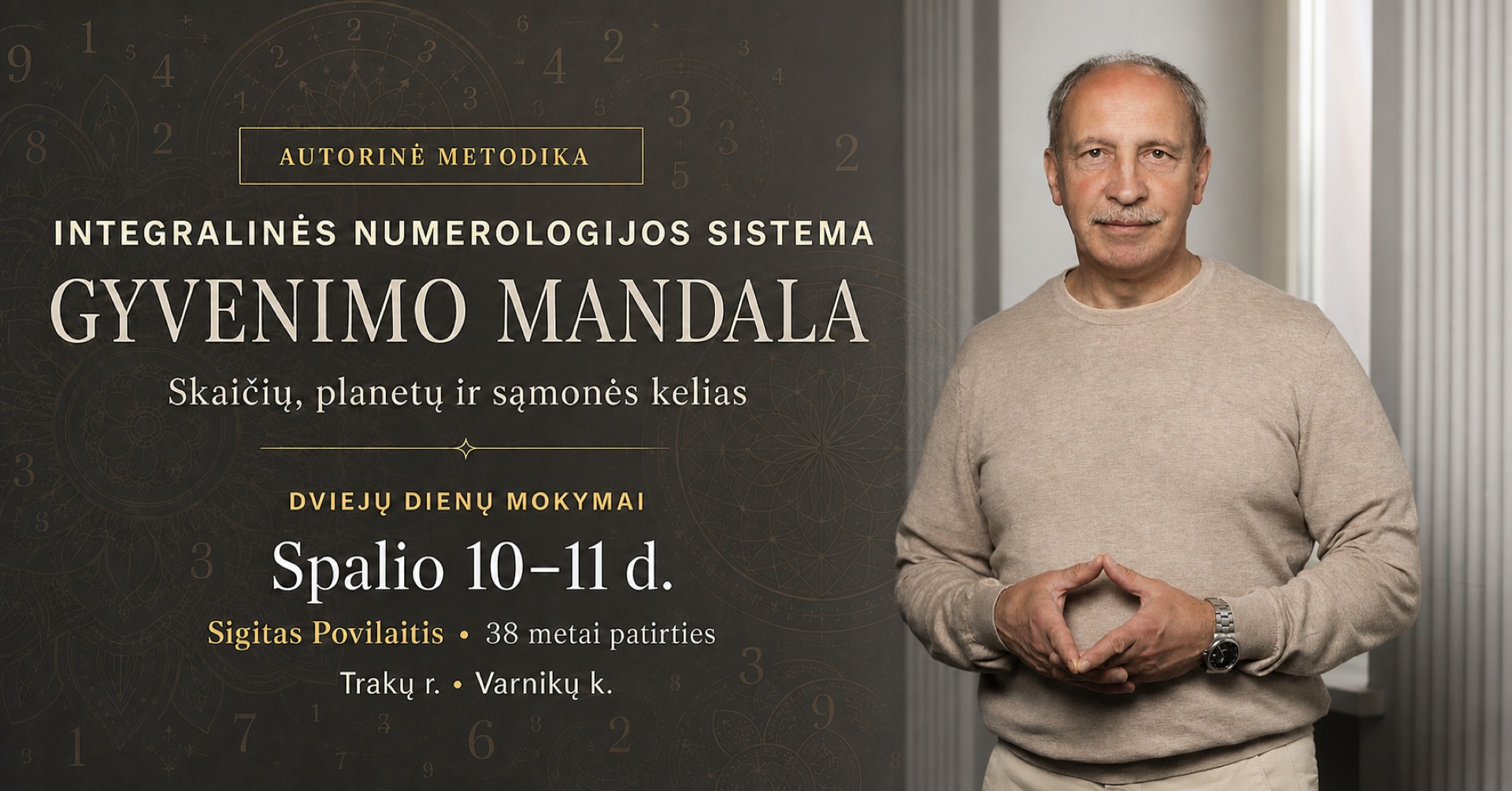 Netradicinė terapija Facebook ad: Integralinės numerologijos mokymai Gyvenimo mandala