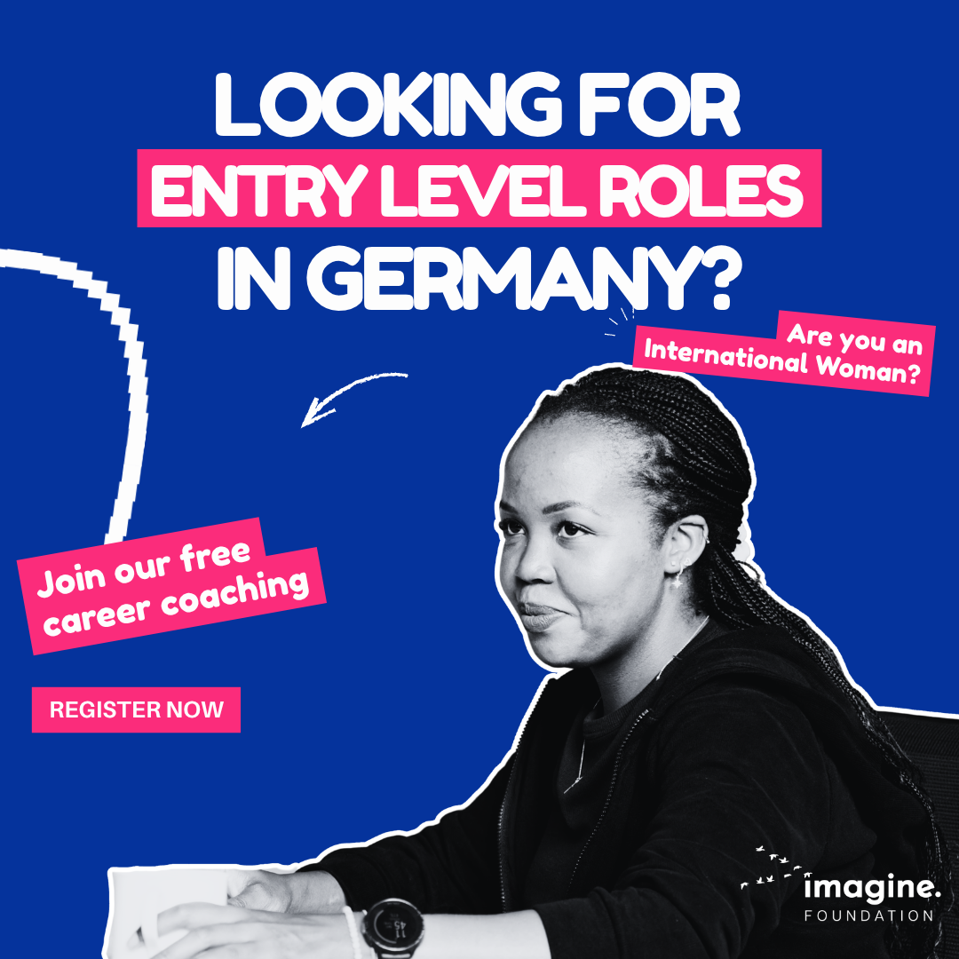 Imagine Foundation e.V. Facebook ad: Free for immigrant women in Germany. Apply now.