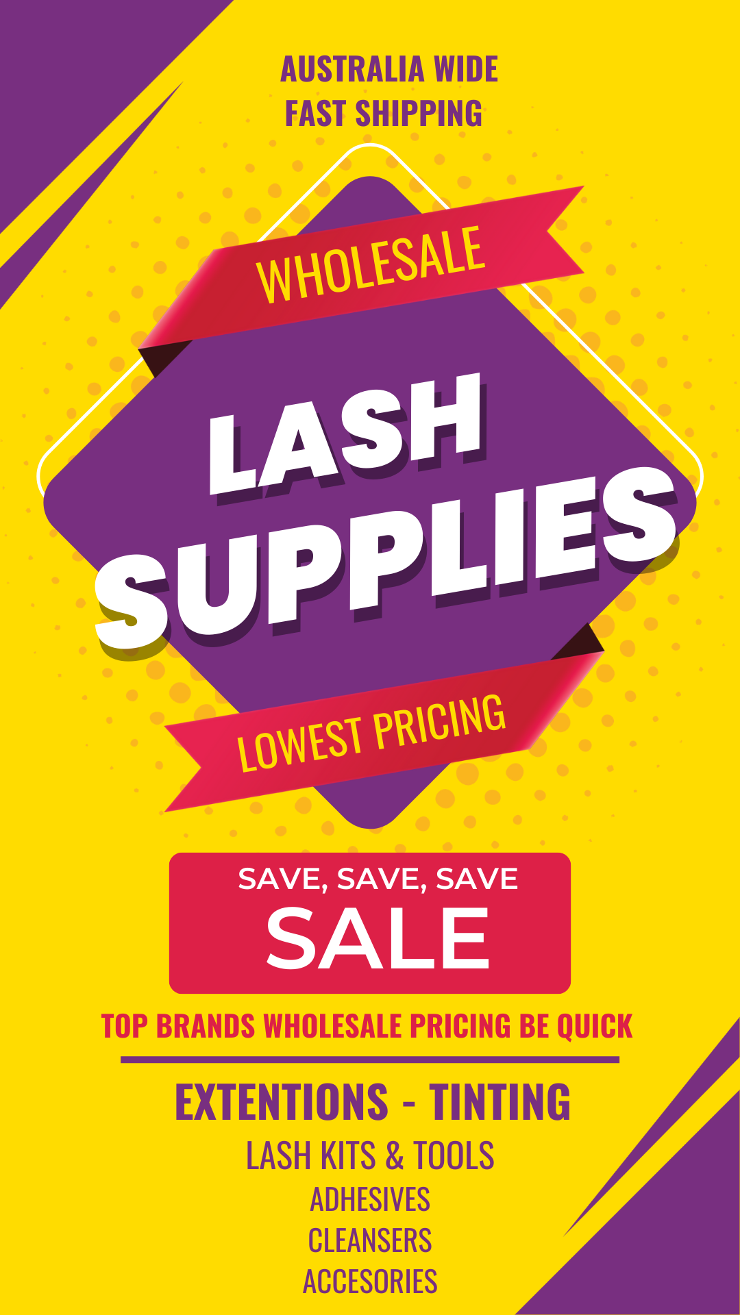 National Salon Supplies Facebook ad
