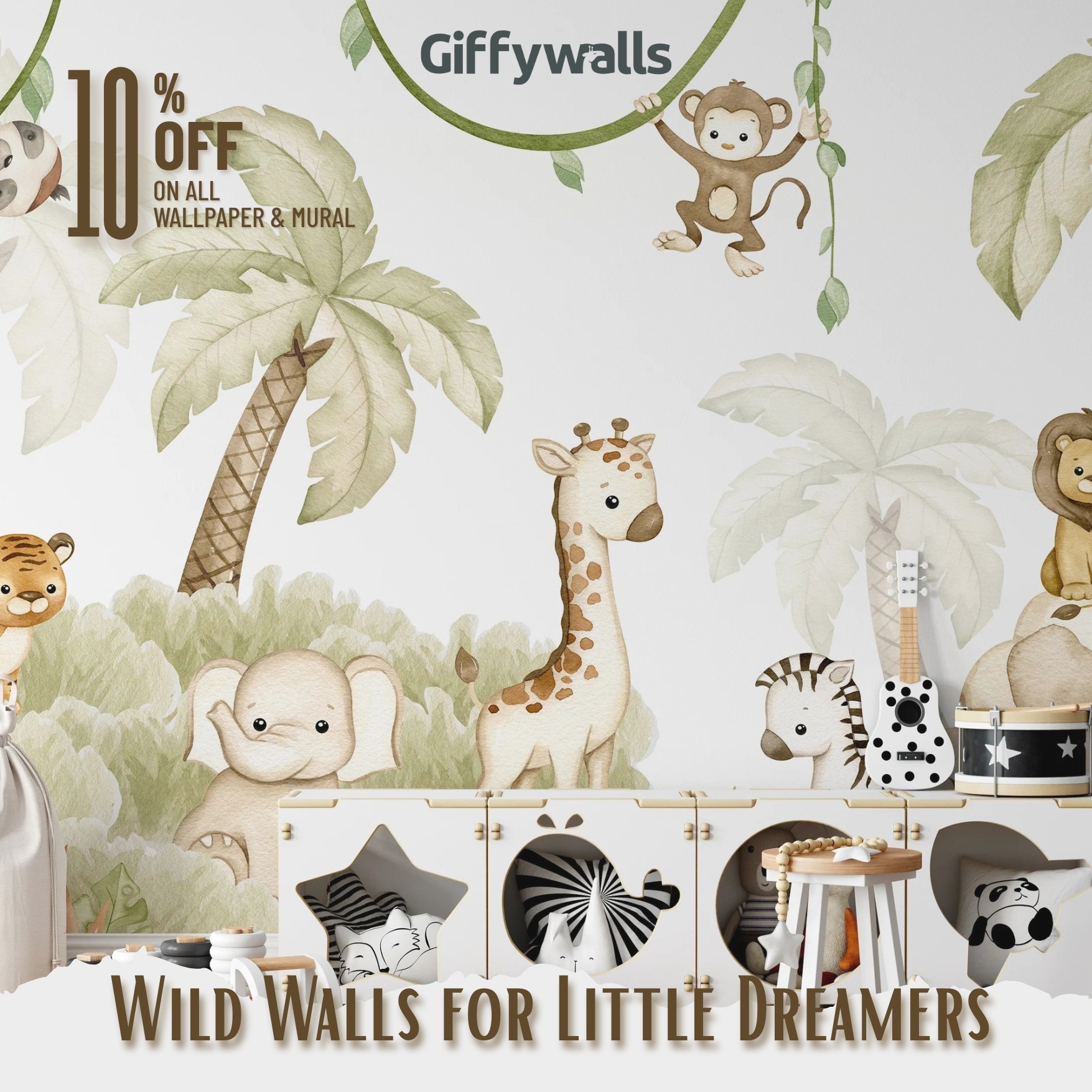 Giffywalls_in Facebook ad: Turn your child’s room into a world of…
