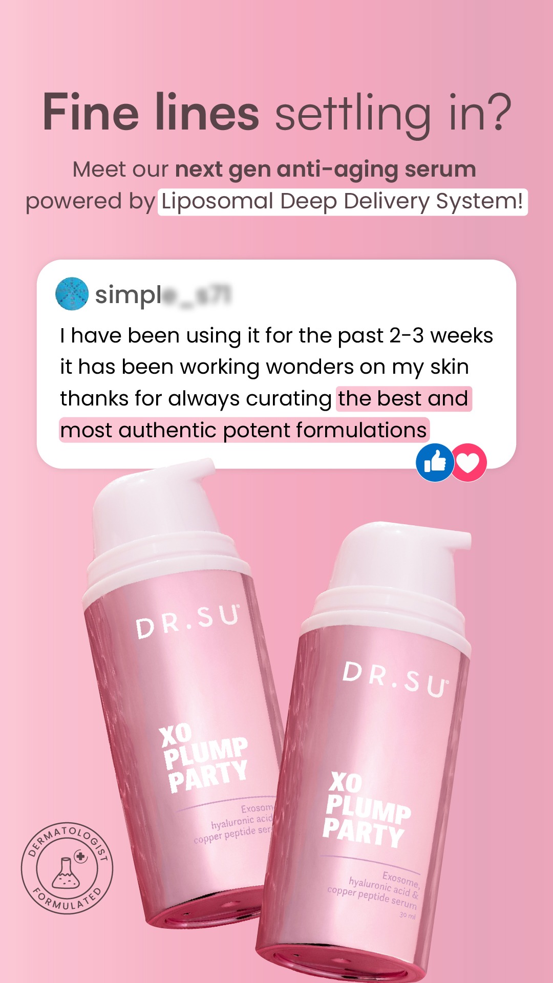 Dr. Su Formulations Facebook ad