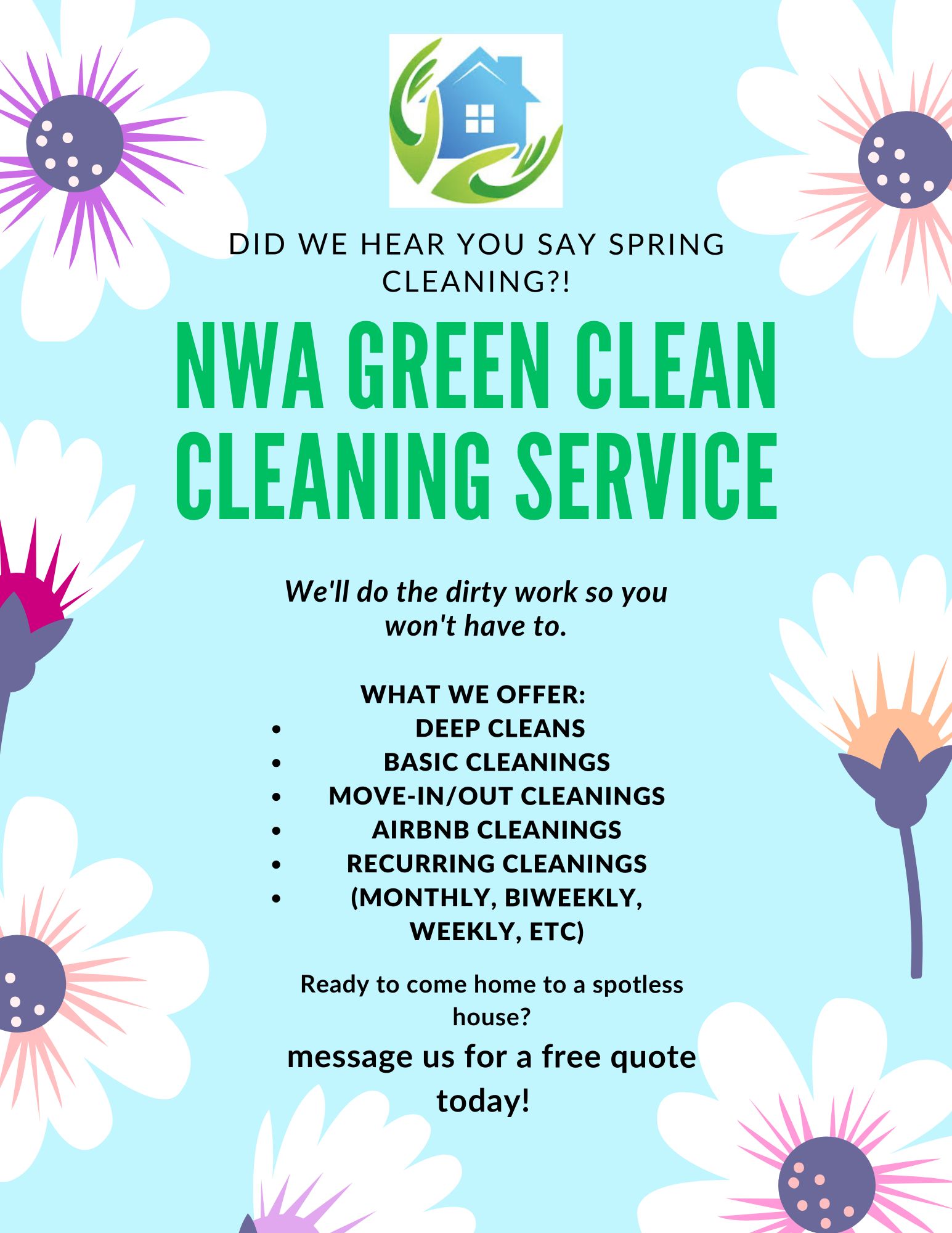 NWA GREEN CLEAN Facebook ad