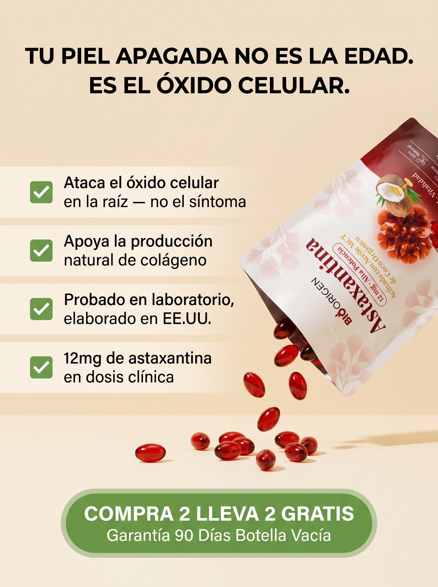 Trybiorigen Facebook ad: El antioxidante más potente de la naturaleza justo aquí!
