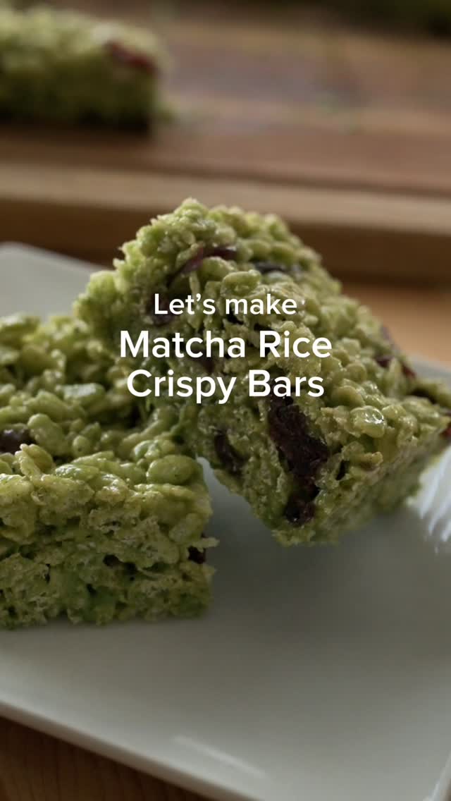 Den's Tea Facebook ad: Matcha rice crispy bars, y'all.