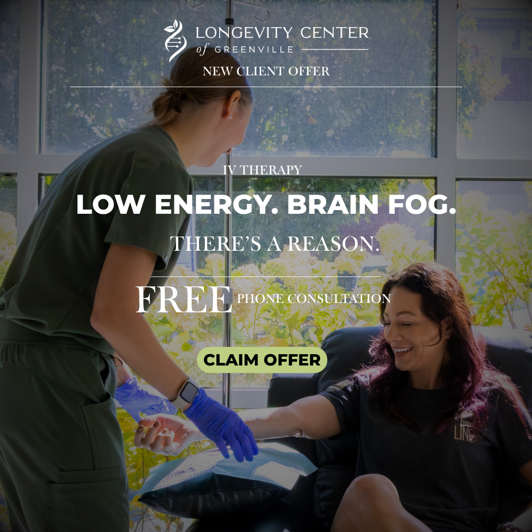 The Longevity Center Greenville Facebook ad