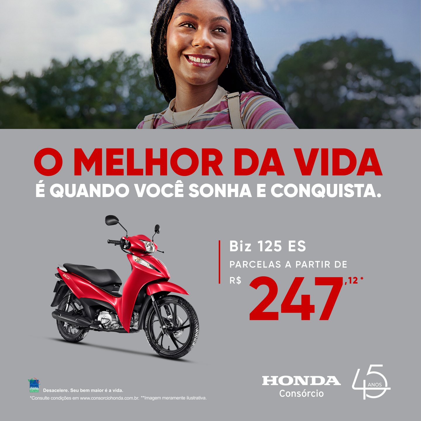 Consórcio Honda Facebook ad from Feb 25, 2026