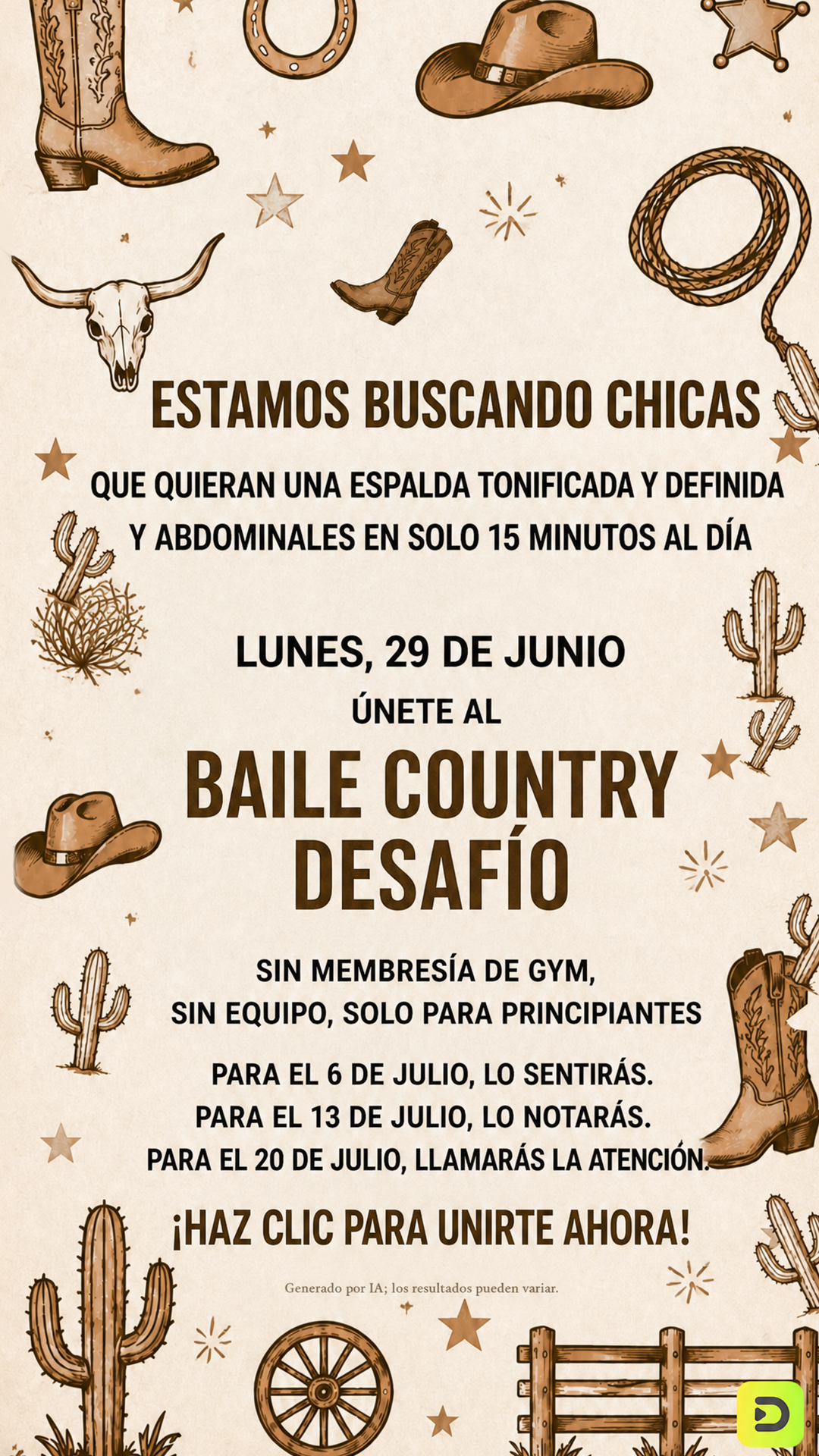 28 day weight loss dance workout Facebook ad: Baila para ponerte en forma
