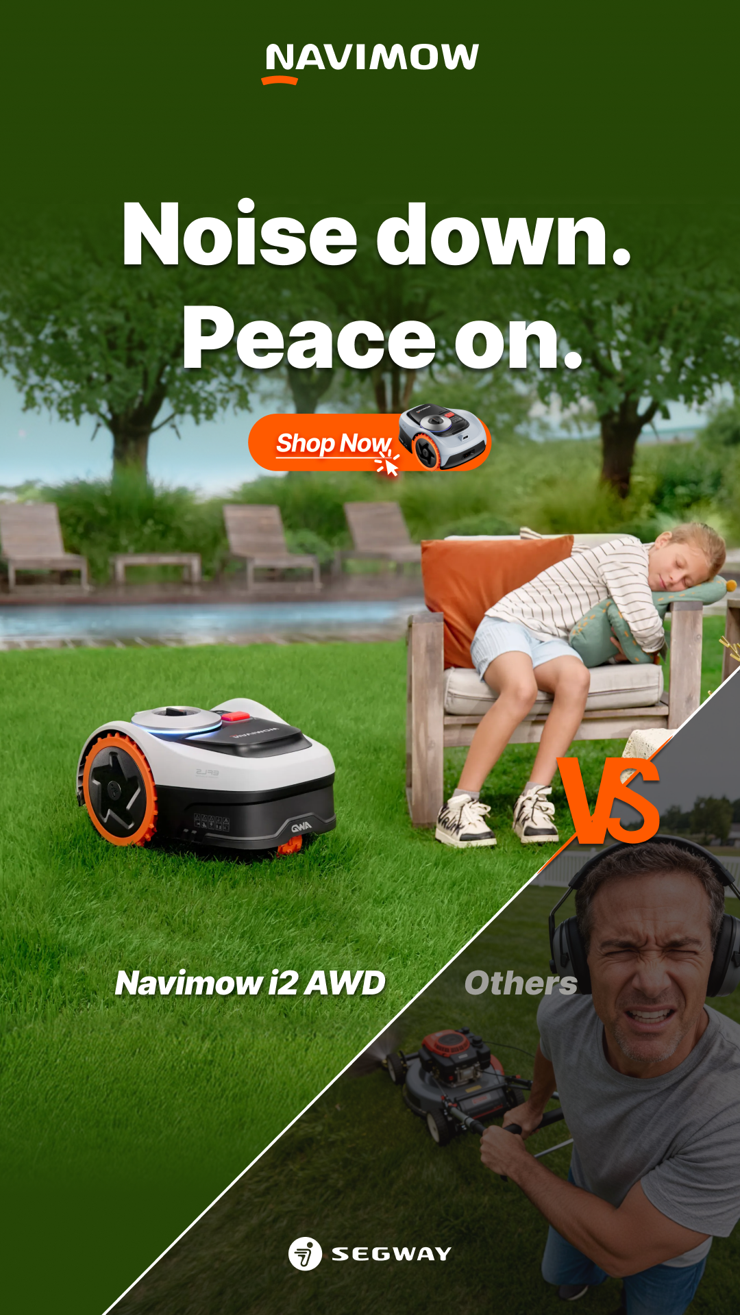 Segway Navimow Facebook ad from Sep 21, 2026