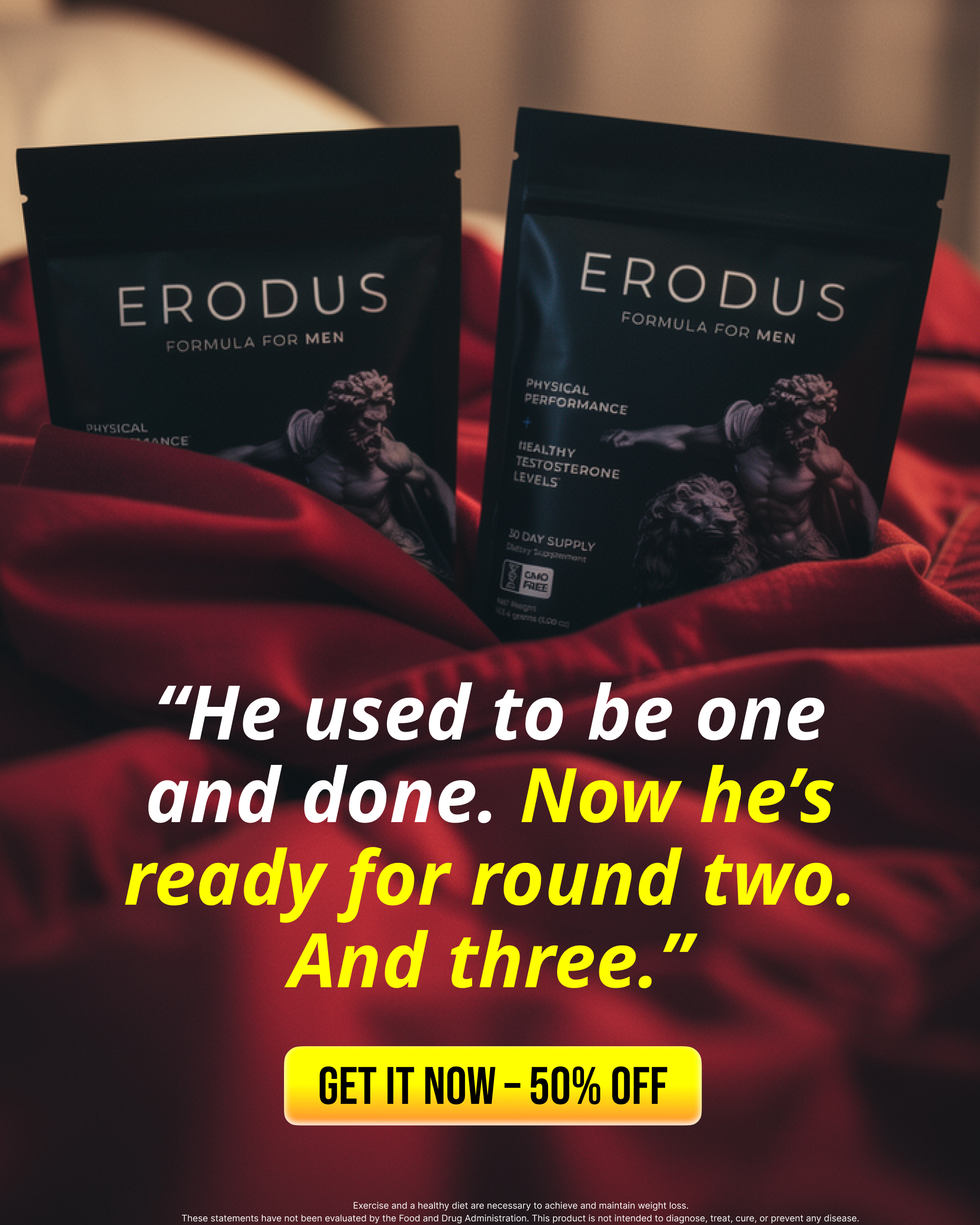 Erodus Formula For Men Facebook ad