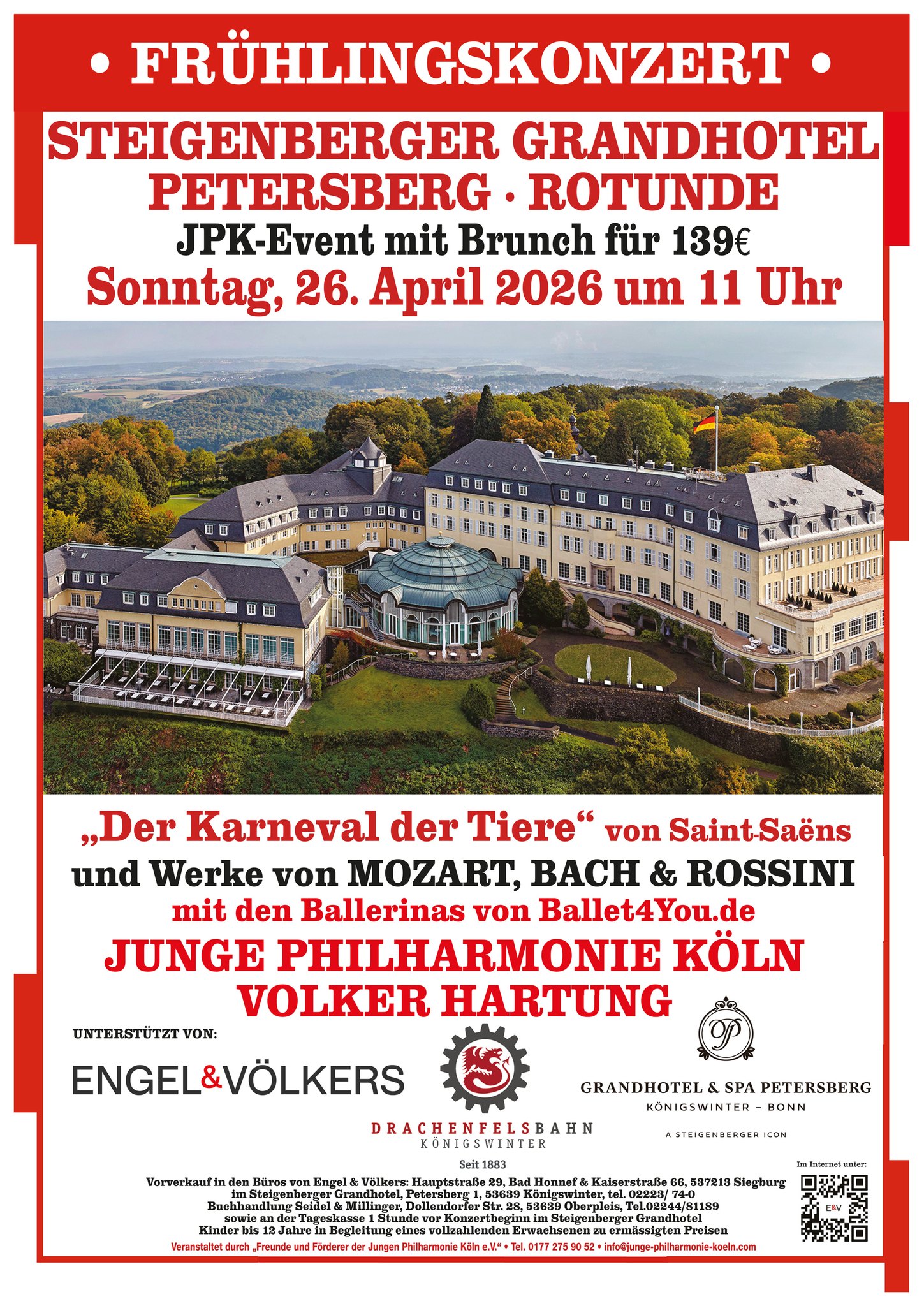 Junge Philharmonie Köln Facebook ad: MATINEE & BRUNCH IM STEIGENBERGER GRAND HOTEL PETERSBERG
