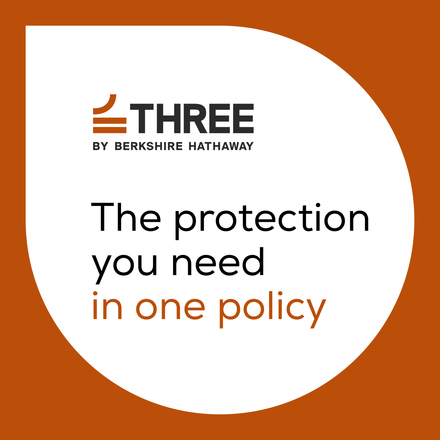 THREE Insurance Facebook ad: Comprehensive coverage