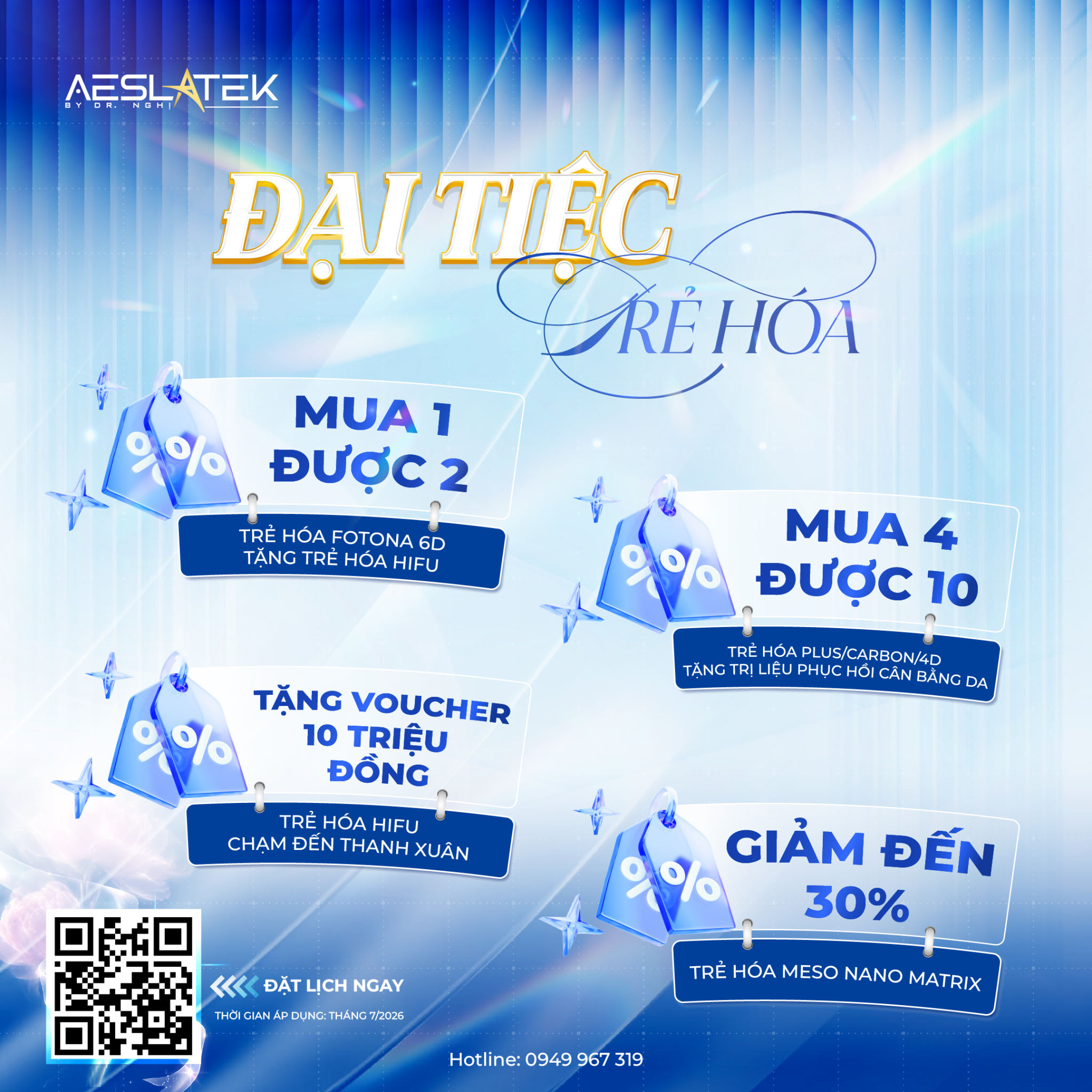 Phòng khám Laser Thẩm mỹ Công nghệ cao Aeslatek by Dr. Nghị Facebook ad: SIÊU BÃO ƯU ĐÃI THÁNG 7 - SĂN…