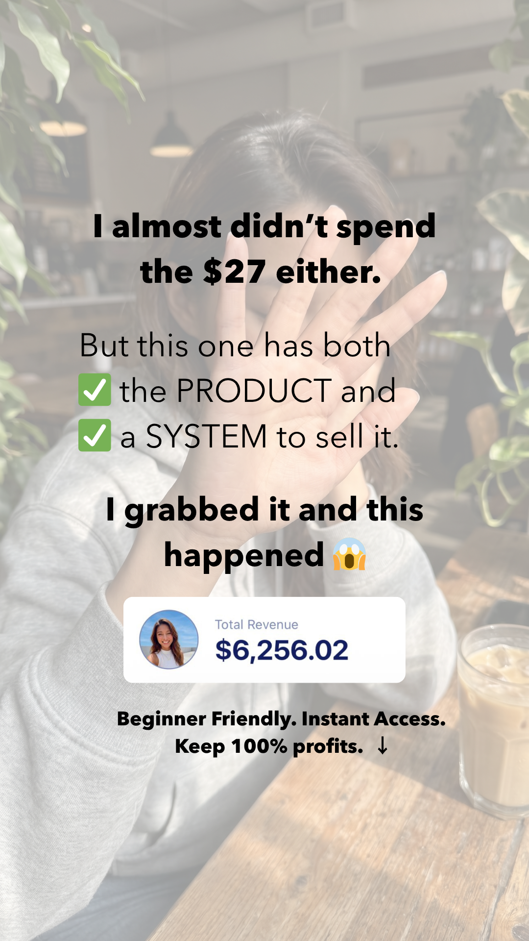 Simple Daily Income Facebook ad: One PDF. One ad. $27. That's genuinely it.