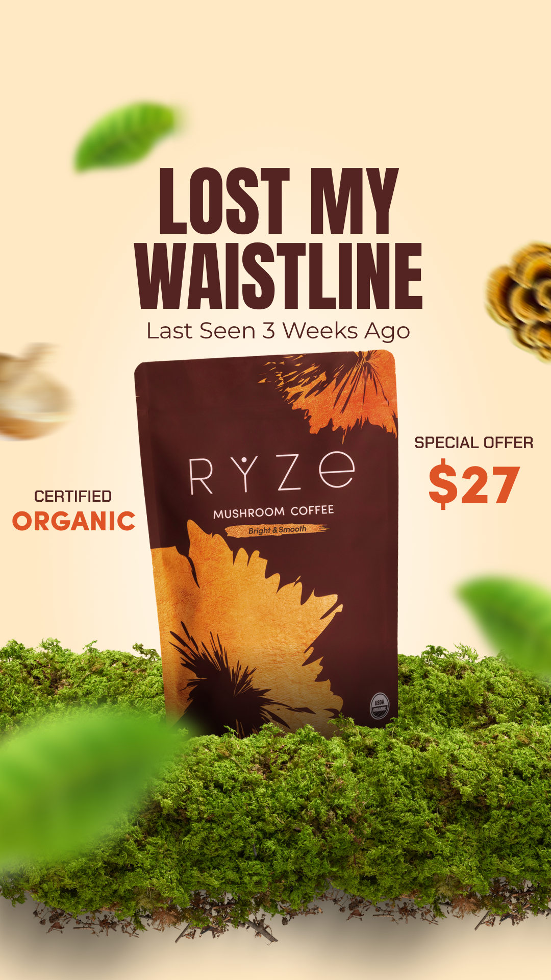 RYZE Superfoods Facebook ad