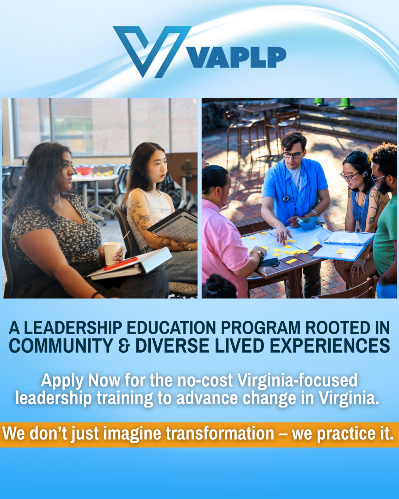 Virginia Civic Engagement Table Facebook ad: Where leadership evolves.