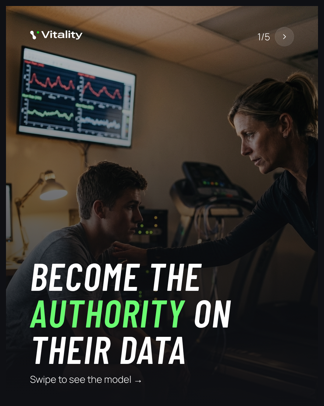 Vitality Blueprint Facebook ad: The coaching market is getting commoditized.