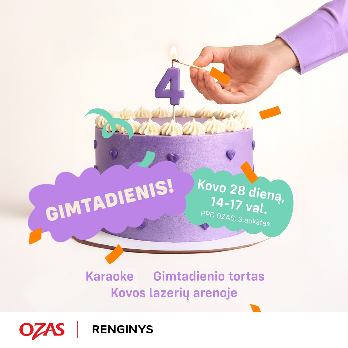 OZAS Facebook ad: ACTION! by Apollo švenčia 4-ąjį gimtadienį prekybos ir…