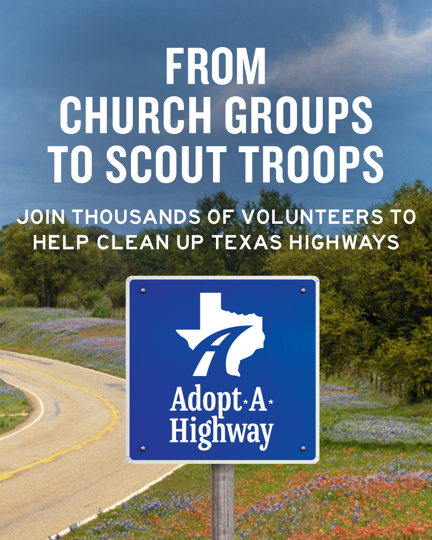 Don't mess with Texas Program Facebook ad: Adopt Your Highway Today