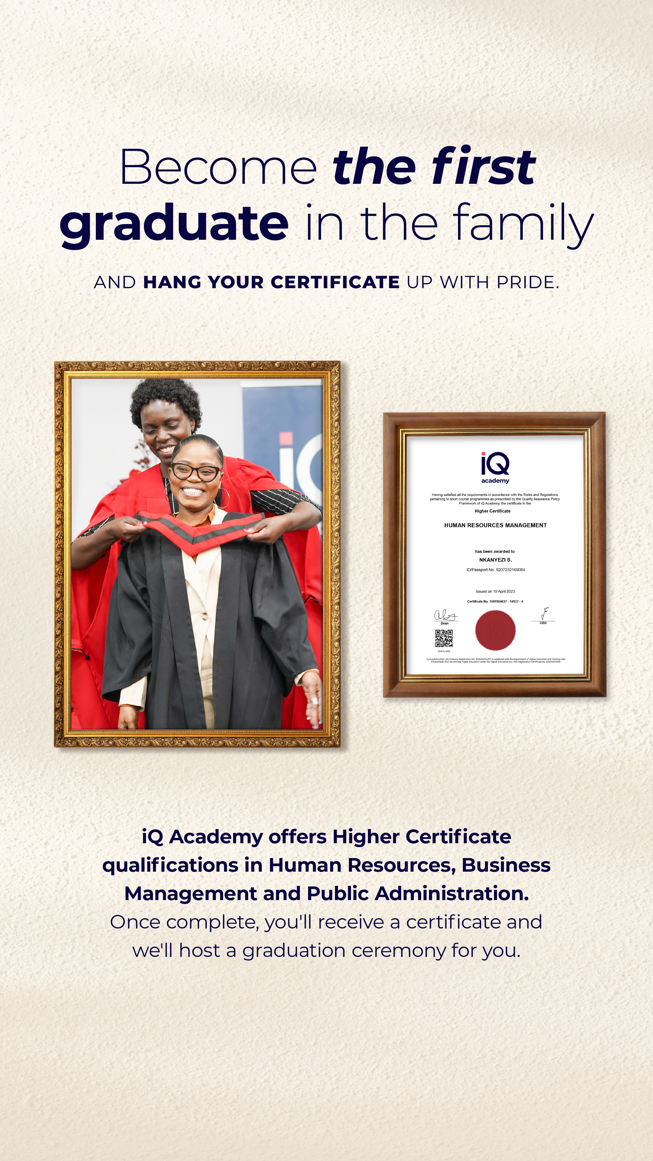 IQ Academy Facebook ad